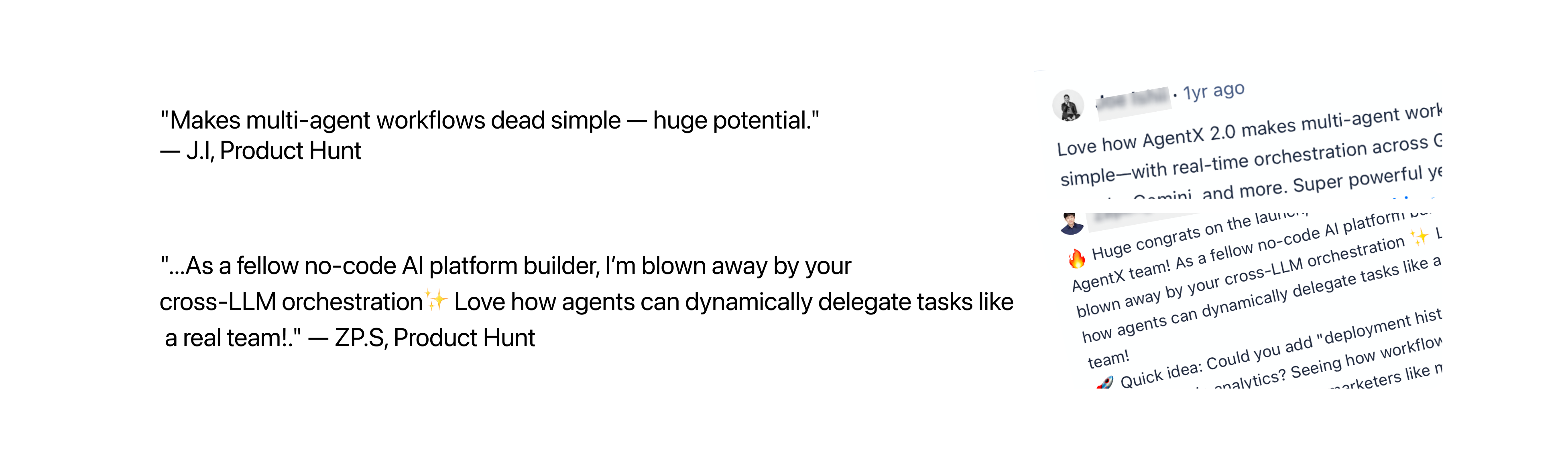 Quotes from AgentX builders